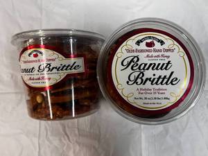 2x 38oz Tubs Olde-Fashoned Hand Dipped Peanut Brittle