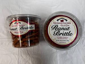 2x 38oz Tubs Olde-Fashoned Hand Dipped Peanut Brittle