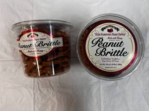 2x 38oz Tubs Olde-Fashoned Hand Dipped Peanut Brittle
