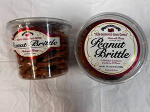 2x 38oz Tubs Olde-Fashoned Hand Dipped Peanut Brittle