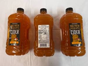 3x 64oz HoneyBear 100% Fresh Pressed Apple Cider