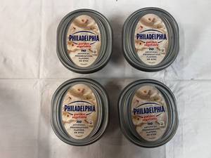 4x 7.5oz Philadelphia Cream Cheese-Garden Vegetable