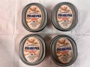 4x 7.5oz Philadelphia Cream Cheese-Garden Vegetable