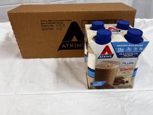 3x 4pack 11oz Atkins Protein Shake Milk Chocolate Delight