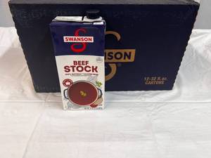 12x 32oz cartons Swanson Beef Stock  112024