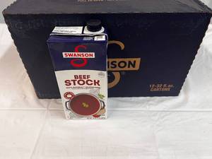 12x 32oz cartons Swanson Beef Stock  112026