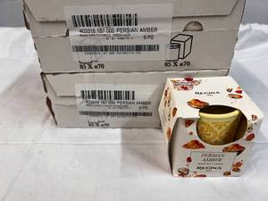 12x Persian Amber Candles-Terracota Pots
