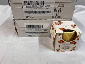 12x Persian Amber Candles-Terracota Pots