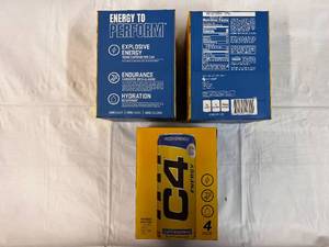 3x 4 Packs C4 Energy Drink 12oz Cans