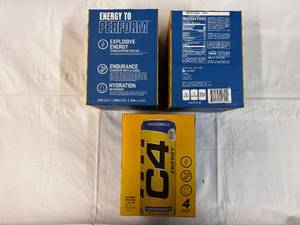 3x 4 Packs C4 Energy Drink 12oz Cans