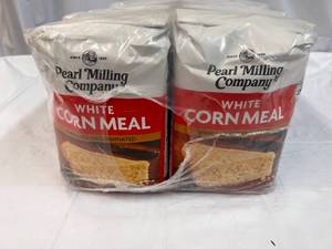 8x 5lb Bags White Corn Meal