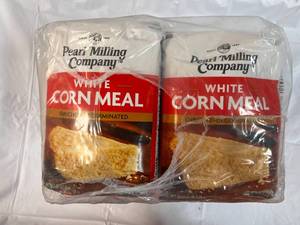 8x 5lb Bags White Corn Meal