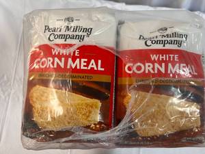 8x 5lb Bags White Corn Meal
