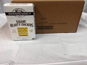 12x 6oz Boxes Square Hearty Crackers