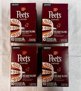4x 10ct Kcup Peets Holiday Blend Coffee