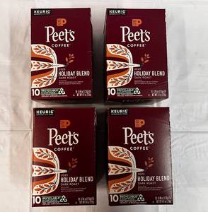 4x 10ct Kcup Peets Holiday Blend Coffee