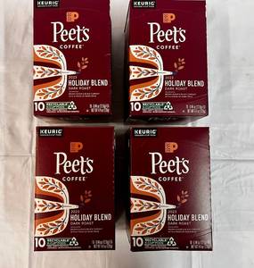 4x 10ct Kcup Peets Holiday Blend Coffee