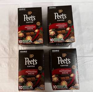 4x 10ct Peets Peppermint Mocha K-cups-82024