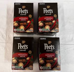 4x 10ct Peets Peppermint Mocha K-cups-82024