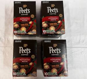 4x 10ct Peets Peppermint Mocha K-cups-82024
