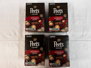 4x 10ct Peets Peppermint Mocha K-cups-82024