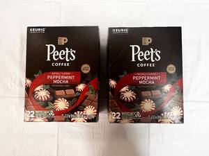 2x 22ct Peets Peppermint Mocha K-cups-82024