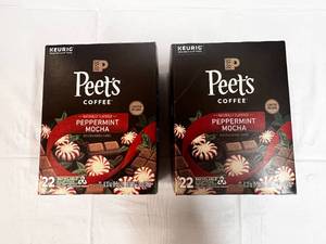 2x 22ct Peets Peppermint Mocha K-cups-82024