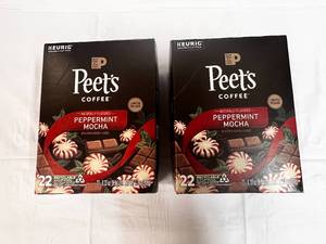 2x 22ct Peets Peppermint Mocha K-cups-82024