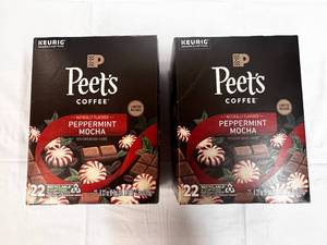 2x 22ct Peets Peppermint Mocha K-cups-82024