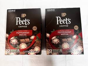 2x 22ct Peets Peppermint Mocha K-cups-82024
