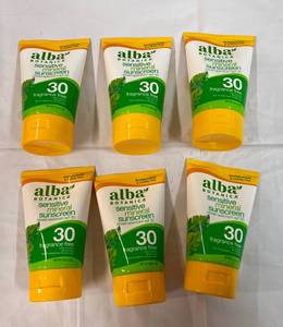6x 4oz Alba Sensitive Mineral Sunscreen SPF 30