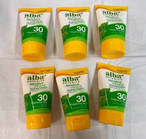 6x 4oz Alba Sensitive Mineral Sunscreen SPF 30
