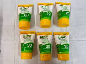 6x 4oz Alba Sensitive Mineral Sunscreen SPF 30