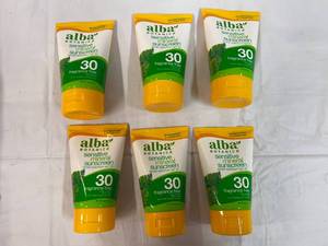 6x 4oz Alba Sensitive Mineral Sunscreen SPF 30