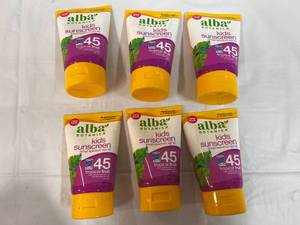 6x 4oz Alba Kids Sunscreen SPF 45-Tropical Fruit