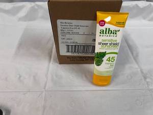 6x 3oz Alba Sensitive Sheer Sunscreen