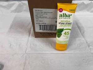 6x 3oz Alba Sensitive Sheer Sunscreen