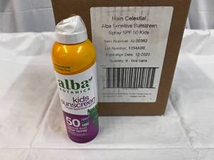 6x 6oz Alba Kids Sunscreen SPF 50-Clear Spray