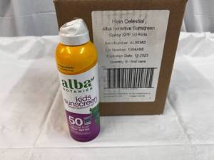6x 6oz Alba Kids Sunscreen SPF 50-Clear Spray