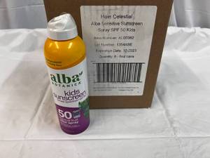 6x 6oz Alba Kids Sunscreen SPF 50-Clear Spray