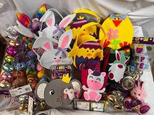 Easter Galore-Baskets, Grass, Eggs Etc..
