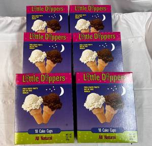 6x 18ct Little Dipper Ice Cream Cones