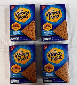 4x 14.4oz Boxes Honey Maid Graham Crackers