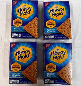 4x 14.4oz Boxes Honey Maid Graham Crackers