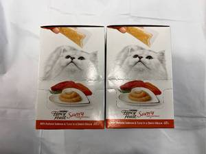 30 Ct Purina Fancy Feast Savory Cat Treats Salmon & Tuna In a Demi Glaze-82023
