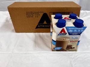 3x 4pack 11oz Atkins Protein Shake Milk Chocolate Delight
