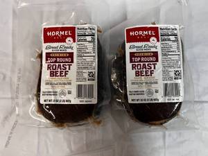 2x 2lb Hormel Premium Top Round Sliced  Roast Beef