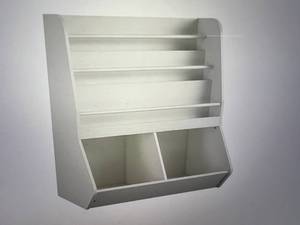 lot 19 image: Ameriwood Home Nathan Kids Book and Toy Storage - White