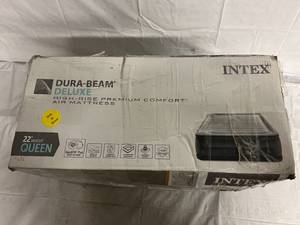 lot 24 image: Intex Dura-Bean Deluxe High-Rise Premium Comfort Air Mattress