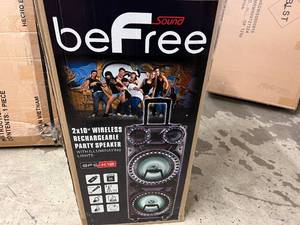 lot 27 image: BeFree 2x10 Wireless Rechargeable Party Speakers